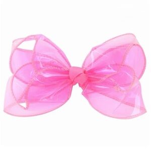 Pink Sheer Hair Bow